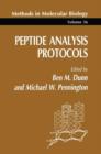 Peptide Analysis Protocols - Book