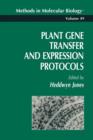 Plant Gene Transfer and Expression Protocols - Book