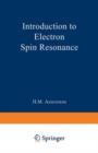 Introduction to Electron Spin Resonance - Book