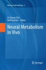 Neural Metabolism In Vivo - Book