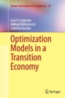 Optimization Models in a Transition Economy - Book