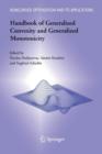 Handbook of Generalized Convexity and Generalized Monotonicity - Book