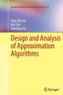 Design and Analysis of Approximation Algorithms - Book