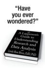 A Layperson's Guide to Understanding Research and Data Analysis - Book