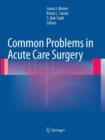Common Problems in Acute Care Surgery - Book