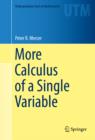 More Calculus of a Single Variable - eBook