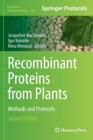 Recombinant Proteins from Plants : Methods and Protocols - Book