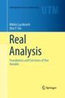 Real Analysis : Foundations and Functions of One Variable - Book