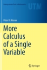 More Calculus of a Single Variable - Book
