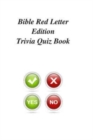 Bible Red Letter Edition Trivia Quiz Book - Book