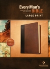 NLT Every Man's Bible Large Print Tutone Brown/Tan - Book