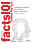 Studyguide for Employment Law for Business by Bennett-Alexander, Dawn, ISBN 9780073524962 - Book
