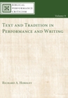 Text and Tradition in Performance and Writing - Book
