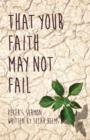 That Your Faith May Not Fail - Book
