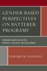 Gender-Based Perspectives on Batterer Programs : Program Leaders on History, Approach, Research, and Development - Book