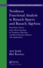 Nonlinear Functional Analysis in Banach Spaces and Banach Algebras : Fixed Point Theory under Weak Topology for Nonlinear Operators and Block Operator Matrices with Applications - eBook