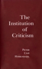 The Institution of Criticism - eBook