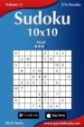 Sudoku 10x10 - Hard - Volume 11 - 276 Puzzles - Book