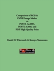Comparison of RGB & CMYK Image Modes vs. PDF/X-1a : 2001, PDF/X-3:2002 and PDF High Quality Print - Book