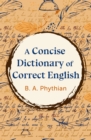 A Concise Dictionary of Correct English - eBook