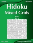 Hidoku Mixed Grids - Hard - Volume 4 - 156 Logic Puzzles - Book
