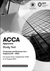ACCA Corporate and Business Law (English) : Study Text - Book