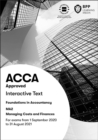 FIA Managing Costs and Finances MA2 : Interactive Text - Book