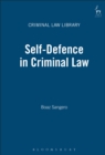 Self-Defence in Criminal Law - Book