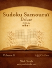 Sudoku Samourai Deluxe - Difficile - Volume 8 - 255 Grilles - Book