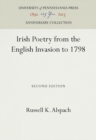 Irish Poetry from the English Invasion to 1798 - Book