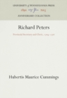 Richard Peters : Provincial Secretary and Cleric, 1704-1776 - Book