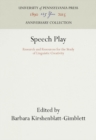 Speech Play : Research and Resources for the Study of Linguistic Creativity - eBook