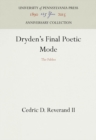 Dryden's Final Poetic Mode : The Fables - eBook