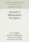 Standards of Bibliographical Description - Book