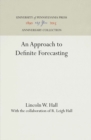 An Approach to Definite Forecasting - Book