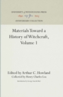 Materials Toward a History of Witchcraft, Volume 1 - Book