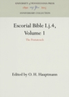 Escorial Bible I.j.4, Volume 1 : The Pentateuch - eBook