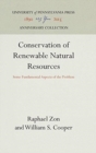 Conservation of Renewable Natural Resources : Some Fundamental Aspects of the Problem - Book