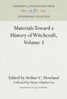 Materials Toward a History of Witchcraft, Volume 3 - Book