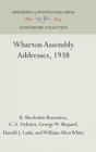 Wharton Assembly Addresses, 1938 - Book
