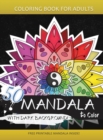 50 Mandala to Color with Dark background : Coloring Books for Adults and Kids - Book