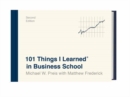 101 Things I Learned in Business School - Book