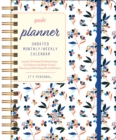 Posh: Perpetual Planner Undated Monthly/Weekly Calendar : White Tossed Floral - Book