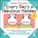 Sandra Boynton's Every Day's a Fabulous Holiday 2024 Wall Calendar - Book
