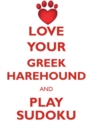 Love Your Greek Harehound and Play Sudoku Greek Harehound Sudoku Level 1 of 15 - Book