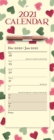 Emma Bridgewater Pink & Green Hearts Week-to-View Magnetic Memo Slim Calendar 2021 - Book
