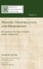 Memory, Memorization, and Memorizers - Book