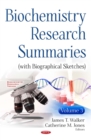 Biochemistry Research Summaries (with Biographical Sketches). Volume 3 - eBook