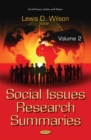 Social Issues Research Summaries (with Biographical Sketches) : Volume 2 - Book