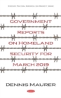 Government Reports on Homeland Security for March 2019 - Book